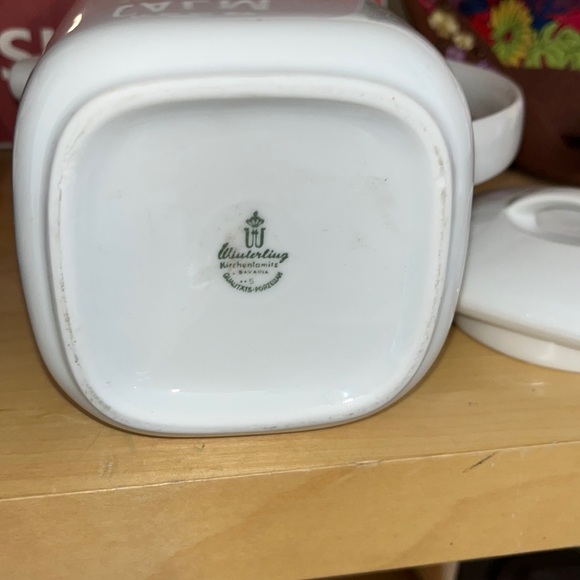 VINTAGE WINTERLING (WIUTERLIUG) BAVARIAN BONE CHINA RARE SQUARE TEAPOT WHITE - Picture 4 of 4